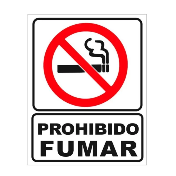LETRERO PROHIBIDO FUMAR